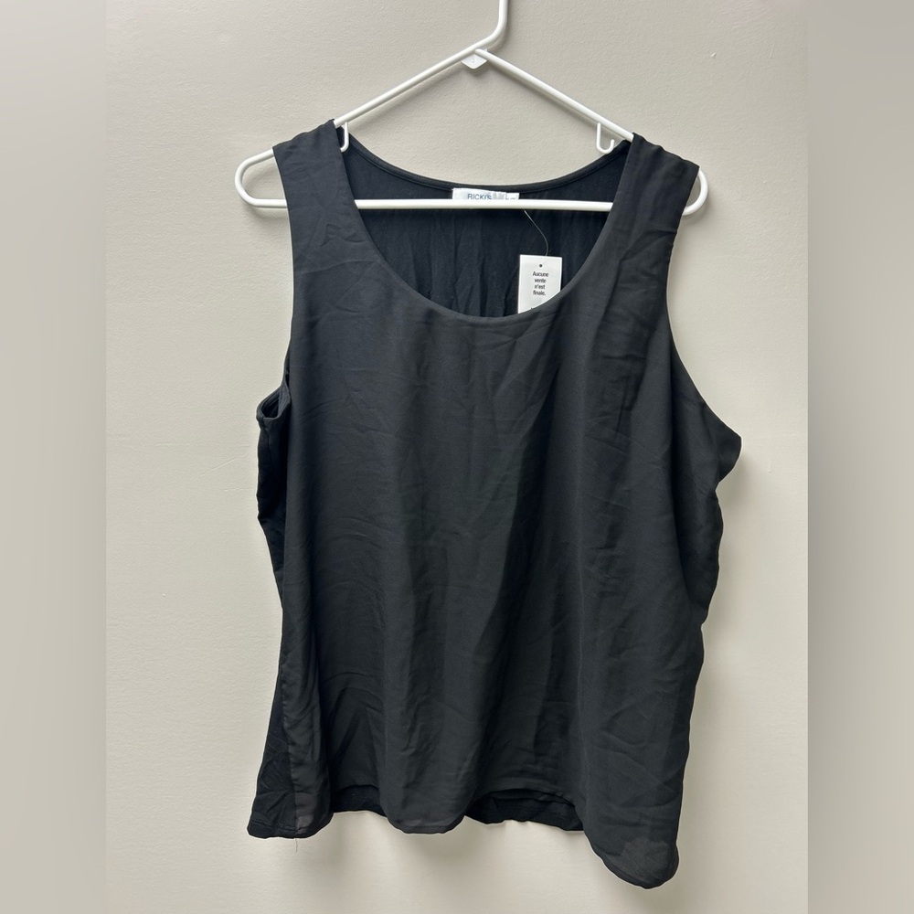 Ricki’s‎ Women’s Black Round Neck Tank Top